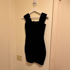 Sexy black mini dress